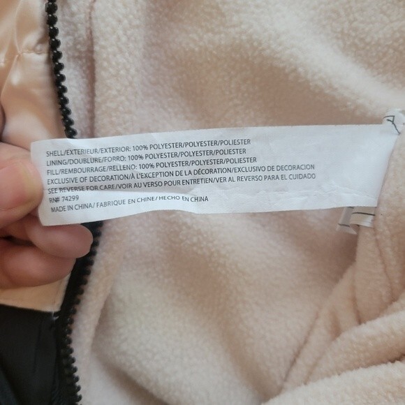 DKNY Baby Girl Pink and Black Snowsuit Outwear Size 6-9 Months - Picture 2 of 10